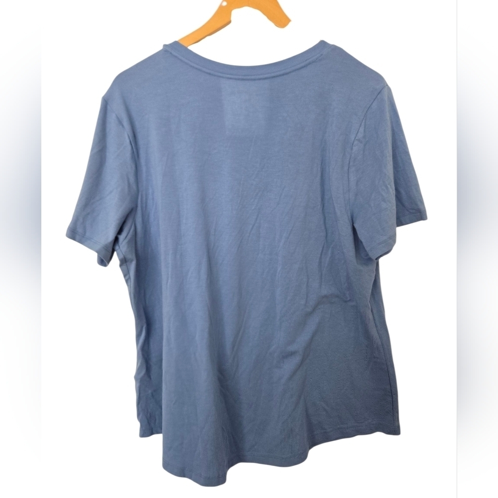 Terra & Sky Women's V-Neck Tops Size 0X/14 - Picture 2 of 6